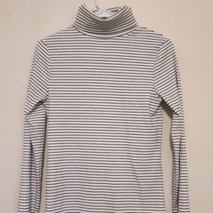 HALOGEN stripped Turtle neck shirt